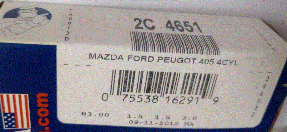 ANILLOS CROMADOS     83mm. / MAZDA 323, PROTEGE 1.8L