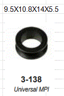 O-RING DE INYECTOR (ESPACIADOR) (G1560) / HYUNDAI 