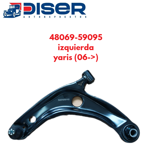 TIJERETA INFER. IZQ. / TOY. YARIS (06->) (B.14mm)