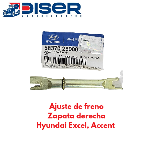 AJUSTE DE FRENO DE ZAPATA DER. / HYU. EXCEL. ACCENT