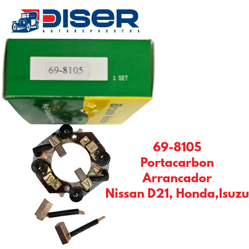 PORTACARBON DE ARRANCADOR C/CARB / NIS. D21. HONDA. ISUZU