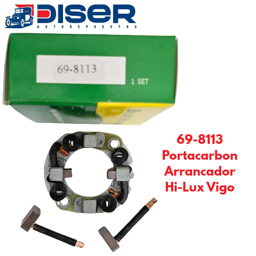 PORTACARBON DE ARRANCADOR C/CARB / TOY. HILUX VIGO. NIS.TD27/ISU