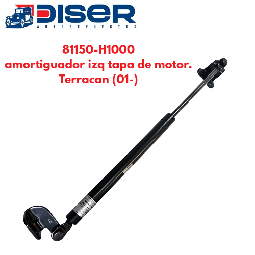 AMORTIGUADOR DE TAPA DE MOTOR IZQ / HYU. TERRACAN (01->)