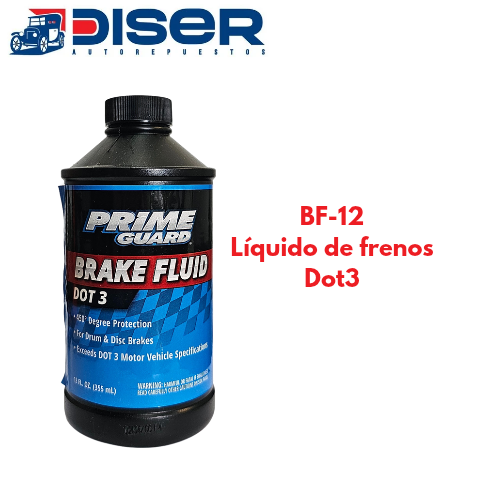 LIQUIDO DE FRENOS 12 ONZ. / PRIME