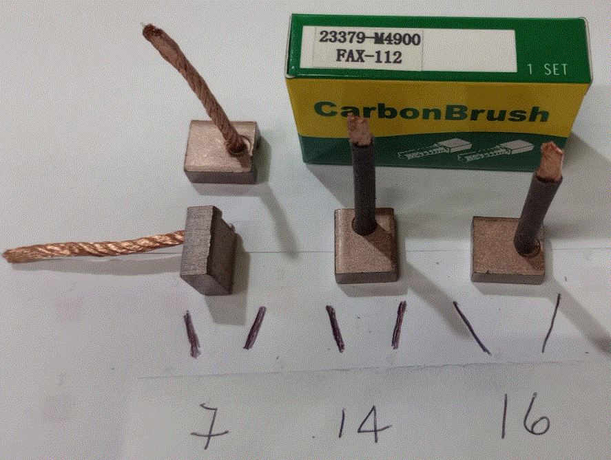 CARBON DE ARRANCADOR C/REDUCTOR / (HITACHI) NISSAN