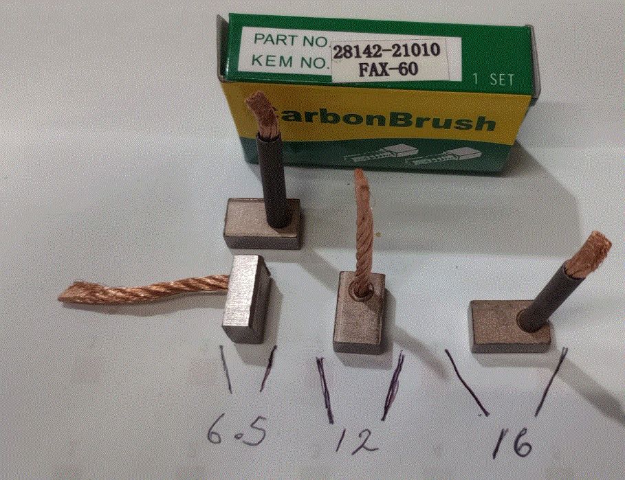 CARBON DE ARRANCADOR C/REDUCTOR / TOY.CORO.3K. LAND.F/2F (69->)