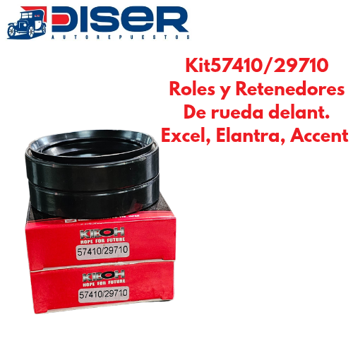 KIT DE ROLES Y RETENEDORES RUEDA DEL. / HYU. EXCEL.ELAN.ACCE (<-95)