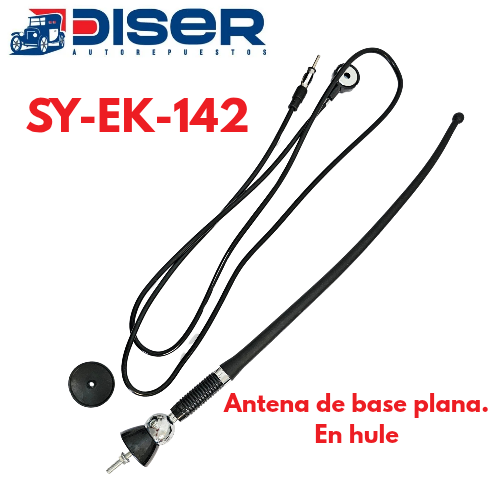 ANTENA BASE PLANA CHILILLO DE HULE