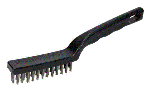 CEPILLO DE ACERO MANGO PLASTICO