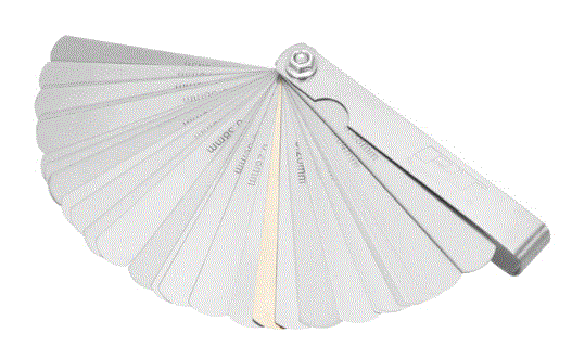 CALIBRADOR DE 32 HOJAS RECTO / RANGO (.0015 A .035) - (.038mm. A .889mm.)