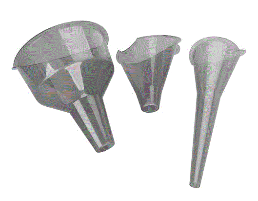 SET DE EMBUDOS PLASTICOS