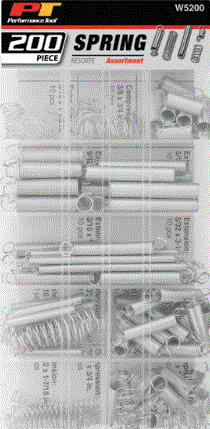 SURTIDO DE RESORTES 200 PCS.