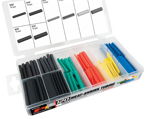 SURTIDO DE AISLANTE TERMO ENCOGIBLE / 120PZS