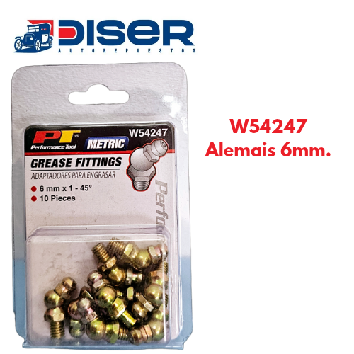 ALEMAIS 6 mm X 1 45° 10 PZS / METRICOS