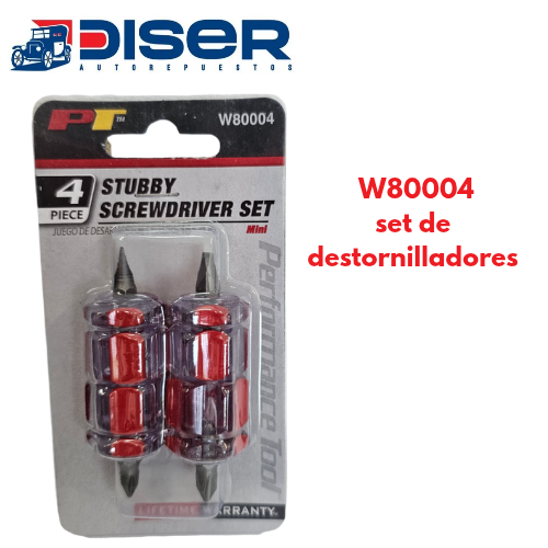 SET DE DESTORNILLADORES 4 PZ- SAPITAS