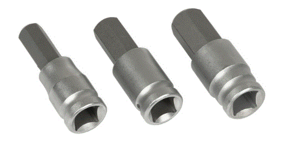 CUBOS CON PUNTAS ALLEN TOR/CABEZOTE (3 PZ) / 12 - 14 - 17 mm.