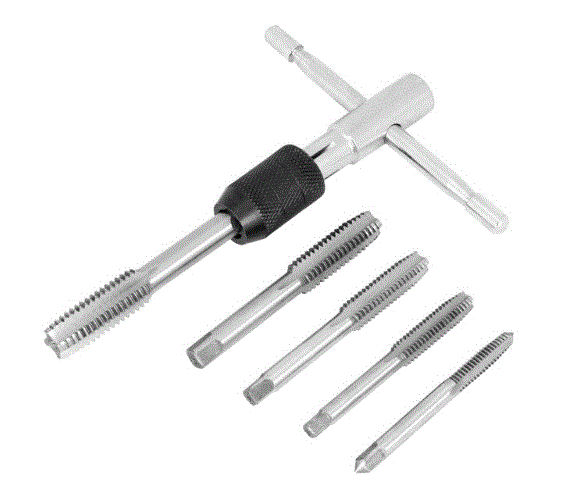 SET DE MACHOS PARA ROSCA 6 PZ. / 6 - 7 - 8 - 10 - 12 mm.