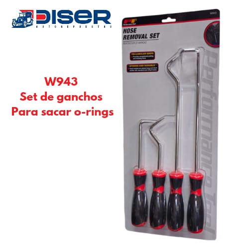 SET DE GANCHOS PARA SACAR GDS 4 PZ / SACAR MANG.