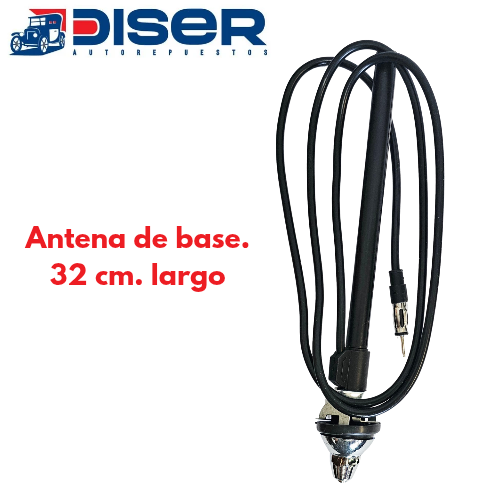 ANTENA BASE NEGRA 32 cm.