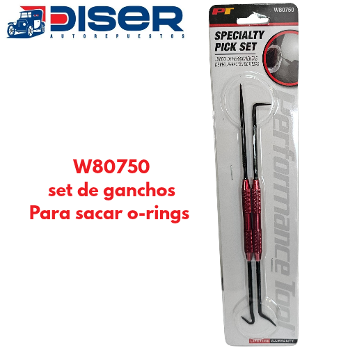 SET DE GANCHOS PARA SACAR O-RINGS 2 PZ / SACAR O-RINGS