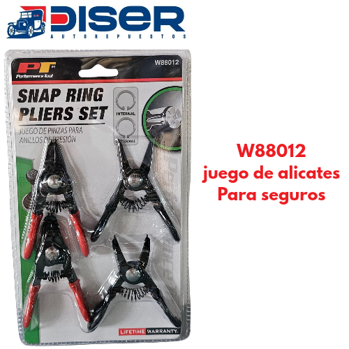 ALICATES PARA SEGUROS / SET 4 PZS