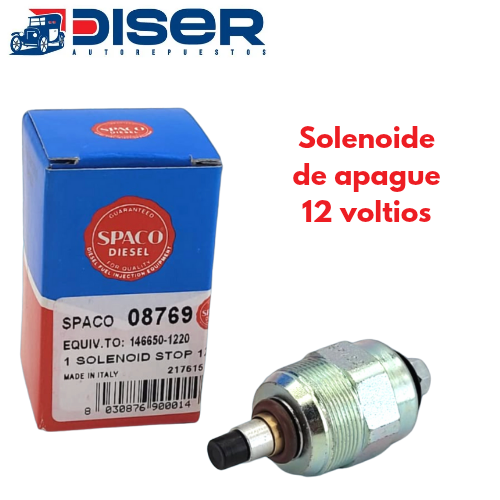 SOLENOIDE DE APAGUE 12V. (VALVULA) / MITS. NISS. TOY. HYUN