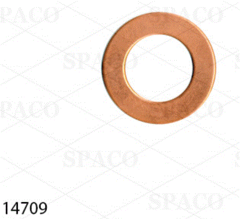 ARANDELA  DE COBRE / 14x23.4x1.0