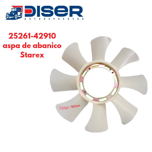 ASPA DE ABANICO DE RADIADOR (CENTRADA) / HYUNDAI STAREX