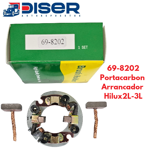 [69-8202] PORTACARBON DE ARRANCADOR C/CARB / TOY. HILUX 2/3L