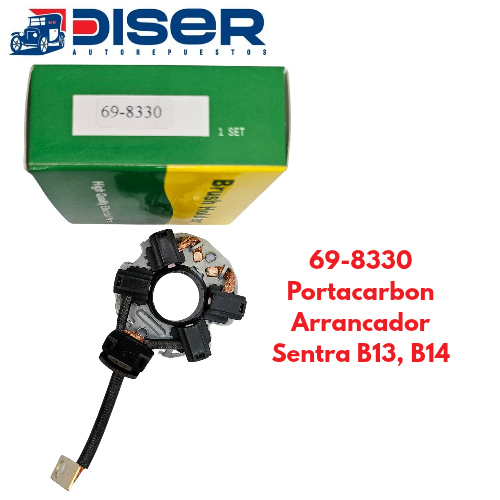 [69-8330] PORTACARBON DE ARRANCADOR C/CARB / NIS. SENTRA B13/B14