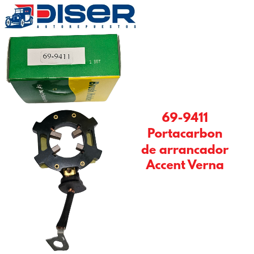 [69-9411] PORTACARBON DE ARRANCADOR C/CARB / HYU. ACCENT VERNA