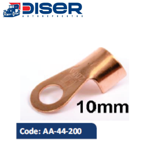 [AA-44-200] TERMINAL CABLE BATERIA 200 AMP. OJO / COBRE