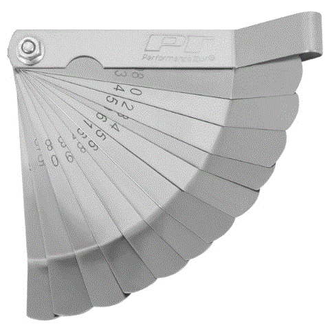 [W130C] CALIBRADOR DE 12 HOJAS CURVO