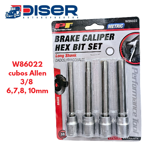[W86022] CUBOS DE PUNTA ALLEN TOR/CABEZ (4PZ) 3/8 / LARGO 6-7 8-10 mm.