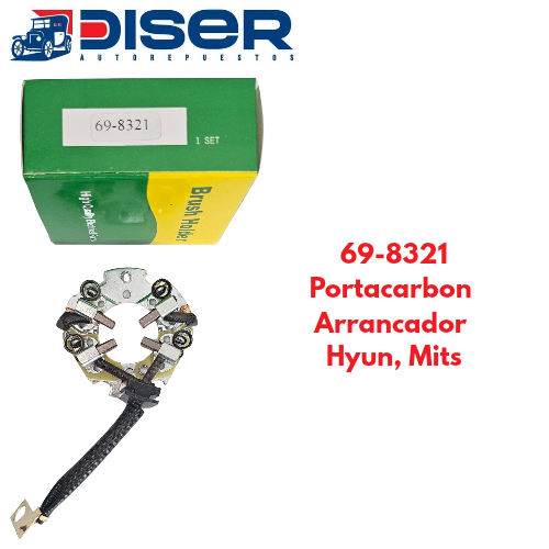 [69-8321] PORTACARBON DE ARRANCADOR C/CARB / (MAN) HYUN. MIT.